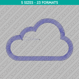 Cloud Embroidery Design