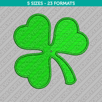 Clover Leaf Embroidery Design