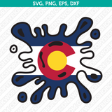 Colorado Flag SVG Cut File Cricut Silhouette Cameo Clipart Png Eps Dxf