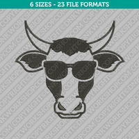 Cow Farm Embroidery Design - 6 Sizes - INSTANT DOWNLOAD 