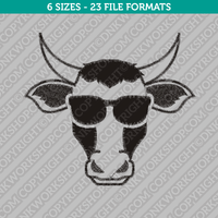 Cow Farm Embroidery Design - 6 Sizes - INSTANT DOWNLOAD 