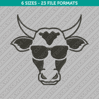 Cow Farm Machine Embroidery Design - 6 Sizes - INSTANT DOWNLOAD 