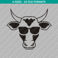 Cow Farm Machine Embroidery Design - 6 Sizes - INSTANT DOWNLOAD 