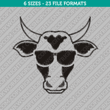 Cow Farm Machine Embroidery Design - 6 Sizes - INSTANT DOWNLOAD 