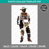 Cowboy Photo Collage Canva PDF