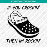 Croc Shoes SVG Sticker Decal Silhouette Cameo Cricut Cut File Clipart Png Eps Dxf Vector