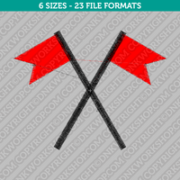 Cross Flag Embroidery Design - 6 Sizes - INSTANT DOWNLOAD 