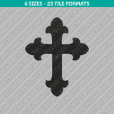 Cross Syimbol Embroidery Design - 6 Sizes - INSTANT DOWNLOAD 