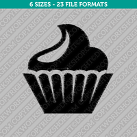 Cupcake Embroidery Design - 6 Sizes - INSTANT DOWNLOAD 