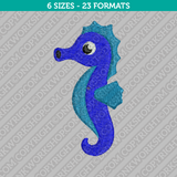 Cute Seahorse Embroidery Design