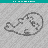 Cute Seal Baby Embroidery Design