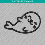 Cute Seal Baby Embroidery Design