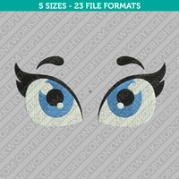 Cute Eyes Embroidery Design - 5 Sizes - INSTANT DOWNLOAD 