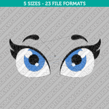 Cute Eyes Embroidery Design - 5 Sizes - INSTANT DOWNLOAD 