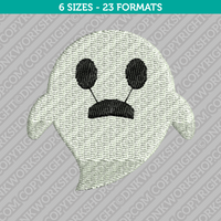 Cute Ghost Embroidery Design