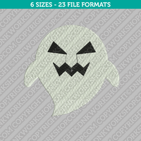 Cute Ghost Halloween Embroidery Design - 6 Sizes - INSTANT DOWNLOAD 