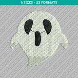 Cute Halloween Ghost Embroidery Design 