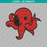 Cute Octopus Embroidery Design