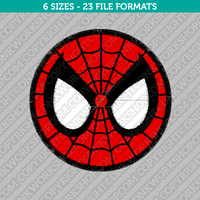 Cute Spiderman Head Face Embroidery Design - 6 Sizes - INSTANT DOWNLOAD 