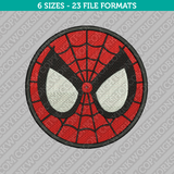 Cute Spiderman Head Face Embroidery Design - 6 Sizes - INSTANT DOWNLOAD 