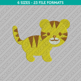 Cute Tiger Embroidery Design - 6 Sizes - INSTANT DOWNLOAD 