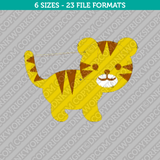 Cute Tiger Embroidery Design - 6 Sizes - INSTANT DOWNLOAD 