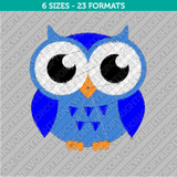 Cute Owl Embroidery Design - 6 Sizes - INSTANT DOWNLOAD