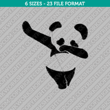 Panda Dap Dapping Dance Embroidery Design - 6 Sizes - INSTANT DOWNLOAD 