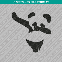 Panda Dap Dapping Dance Embroidery Design - 6 Sizes - INSTANT DOWNLOAD 