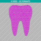 Dentist Tooth Embroidery Design