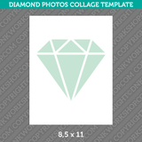 Diamond Photo Collage Template Canva