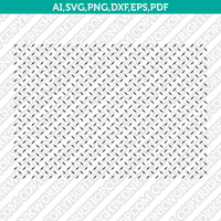 Diamond Plate Pattern SVG Cut File Vector Cricut Silhouette Cameo Clipart Png Dxf Eps