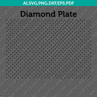 Diamond Plate Pattern SVG Cut File Vector Cricut Silhouette Cameo Clipart Png Dxf Eps