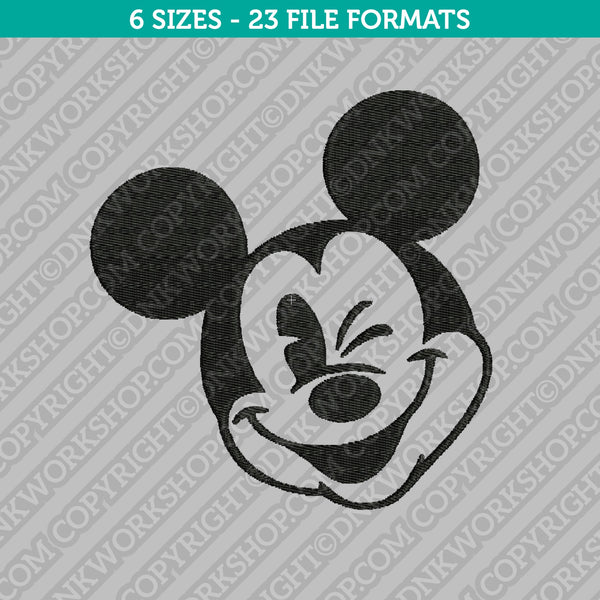 Disney Mickey Mouse Head Embroidery Design