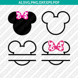 20 Disney Mickey Mouse Minnie Mouse SVG Cut File Vector Cricut Silhouette Cameo Clipart Png Dxf Eps