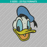Disney Donald Duck Face Embroidery Design - 5 Sizes - INSTANT DOWNLOAD