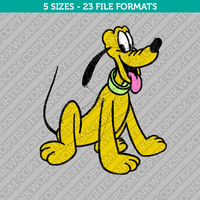 Disney Pluto Embroidery Design - 5 Sizes - INSTANT DOWNLOAD