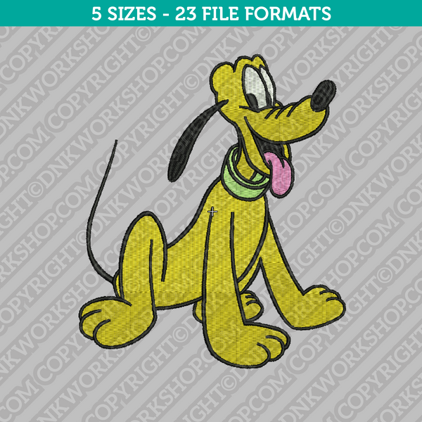 Disney Pluto Embroidery Design - 5 Sizes - INSTANT DOWNLOAD