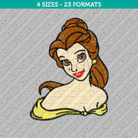 Disney Princess Belle Embroidery Design