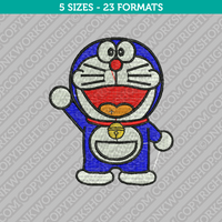Doraemon Embroidery Design