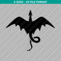 Dragon Embroidery Design - 6 Sizes - INSTANT DOWNLOAD 