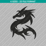 Dragon Machine Embroidery Design - 6 Sizes - INSTANT DOWNLOAD