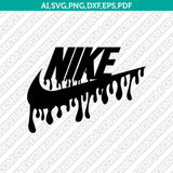 Dripping Nike Drip Just Do It SVG Silhouette Cameo Cricut Cut File Vector Png Eps Dxf