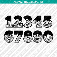 Drought Crack Numbers Printable SVG Cricut Cut File Dxf Clipart Eps Png Vector