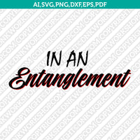 Entanglement Entangled SVG Cut File Vector Cricut Silhouette Cameo Clipart Png Dxf Eps