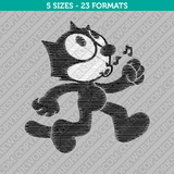 Felix The Cat Embroidery Design