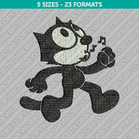 Felix The Cat Embroidery Design