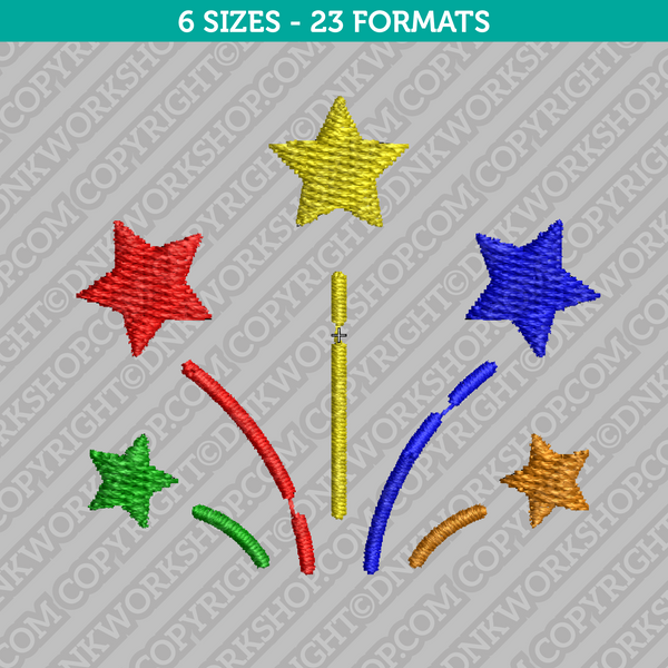 Fireworks Embroidery Design