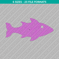 Fish Machine Embroidery Design - 6 Sizes - INSTANT DOWNLOAD 