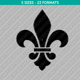 Fleur de Lis Embroidery Design - 5 Sizes - INSTANT DOWNLOAD 